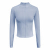 Women BUM New Sculpting Jacket Running Elasticity Yoga Jacket Slim Top Coat Women's Sports Jacket Gym Long Sleeves Women Zipper