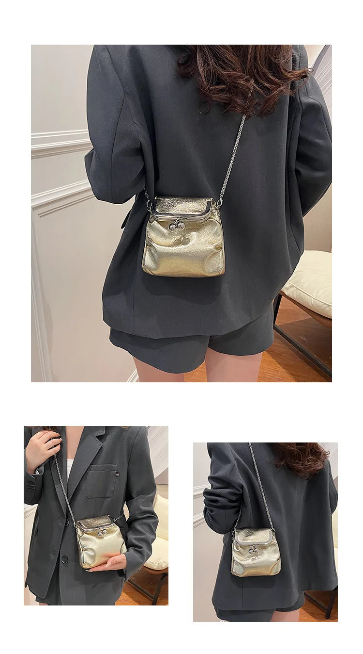 Trendy Korean Fashion Mini Square Bag Vintage Streetwear Elegant Crossbody Bags Casual Y2k Aesthetic Shoulder Handbags for Women