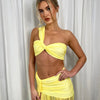 Mozision Summer Sexy Skirt Two Piece Sets Women One Shoulder Crop Top And Maxi Skirt Female Elegant Beach Club Party 2 Piece Set