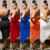 Wmstar Party Christmas Dresses Women's Clothing Bodycon Sweet Sexy Party Dress Summer Holiday Wholesale Bulk Lot Dropshipping