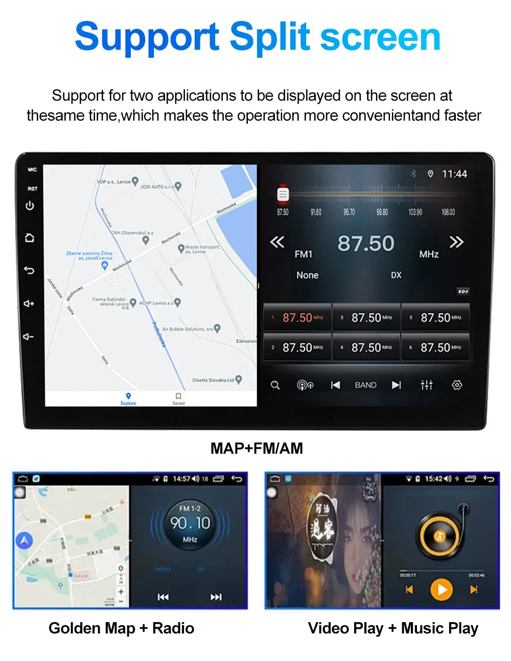 Carplay Auto Android 14 Car Radio For Honda Element YH 2002 2003 2004 2005 - 2011 GPS BT Multimedia 2Din Player Stereo DVD Video