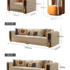 Elegant Luxury Modern Sofa Designs Royal Set Designer Leather Sofa Lounge Loveseat Divano Soggiorno Living Room Furniture
