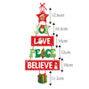Christmas Porch Door Hanging Banner Christmas Paper Door Decorative Flags for Xmas Home Decorations New Year 2024 Noel Navidad