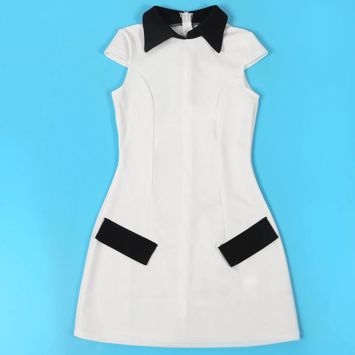 Ladies Streetwear Sleeveless Bodycon Dress 2024 Summer Autumn Women Mini Dresses Women Sweatshirts White Black Dress Clothing