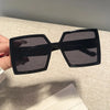 New Vintage Large Frame Sunglasses Women's Brand Designer Square Sun Glasses Women Travel Fashion Eyewear UV400 Gafas De Sol