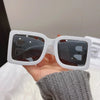 2024 Mode Übergroße Buchstaben B Quadratische Luxus Trend Sonnenbrille Damen Herren Retro Rechteckige Sonnenbrille Gafas De Sol UV400