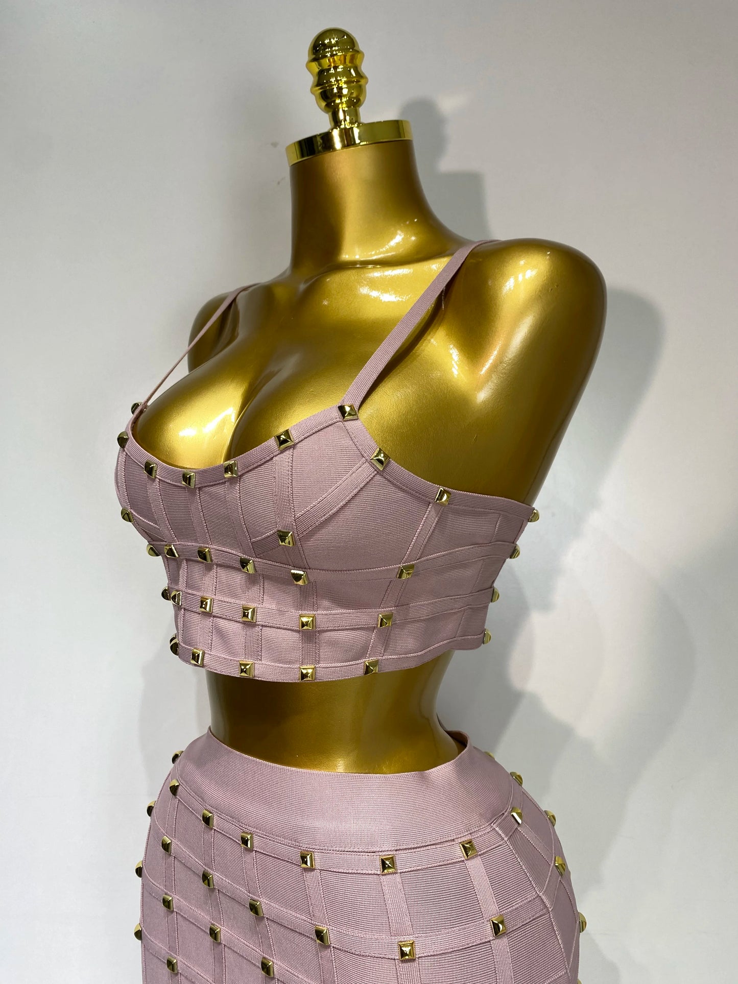 High Quality Women Sexy Luxury Birthday BandageTwo Piece Set Evening Party Prom Gown Celebirty High Street Club Party Outfit