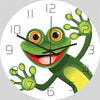 Funny Frog Acrylic Wall Clock Beach Starfish Record Marble Cat Retro Wall Decoration Clocks for Living Room Bedroom Office Home