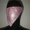 2024 NEW Crystal Masquerade Face Jewelry Women Party Accessories Fashion Fishing Net Metal Rhinestone Sequined Veil Body Jewel