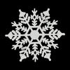 Pack Of 24/12/6 Pieces Snowflakes For Christmas Tree Decoration Blue Snowflakes With Bright Powder Winter New Year Hanging Decor