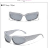 Designer y2k UV400 Mirrored Sunglasses Women White Sun Glasses Men Hispter Sport Driving Cycling Ladies Shades 2023 gafas de sol