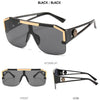 2023 Luxury Big Square Sunglasses Women Brand Designer Retro Blue Sun Glasses For Female Oversized Black Shades Oculos UV400