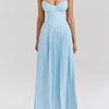 Pure sexy French high-end tube top one-shoulder dress female long seaside holiday pleated skirt