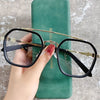 -1 -1.5-2-2.5-3 Double Beam Square Myopia Glasses  Men Women Retro  Anti Blue Ligh Nearsighted Prescription  Computer Eyeglasses