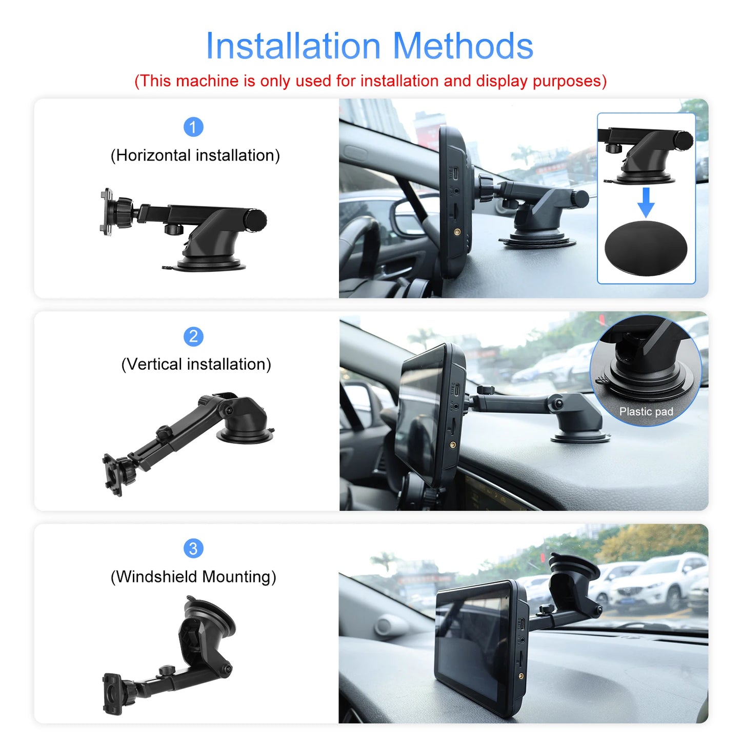Podofo 9" Car Radio Multimedia Video Player Wireless Carplay Android Auto Car Mirror DVR Recorder Dashboard For Nissan Toyota