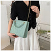 Ladies Fashion Large Capacity Chain Bag Retro Square Tote Bag Diamond Texture Shoulder Crossbody Daily Hundred Underarm Handbag