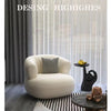 Small unit living room balcony leisure small sofa lamb wool single sofa ins style lazy sofa chair