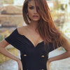 NewAsia Off the Shoulder Blazer Dress Double Breasted Anti slip Backless Ruched Low Cut Zipper Bodycon Robe Elegant Club Dresses