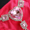 Pink Heart Panties String Underwear Wholesale Rhinestone Brazilian Viquinis Sexy New Beachwear Brief Rave Thong Shorts