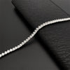 Houtros 3mm Full Moissanite Tennis Necklace 925 Sterling Silver 3 Prong Diamond Neck Chain Wedding Party Luxury Jewelry GRA