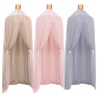 Baby Canopy Mosquito Net Bed Canopy Curtain Bedding Crib Netting Pink Girls Princess Play Tent for Kids Children Room Decoration