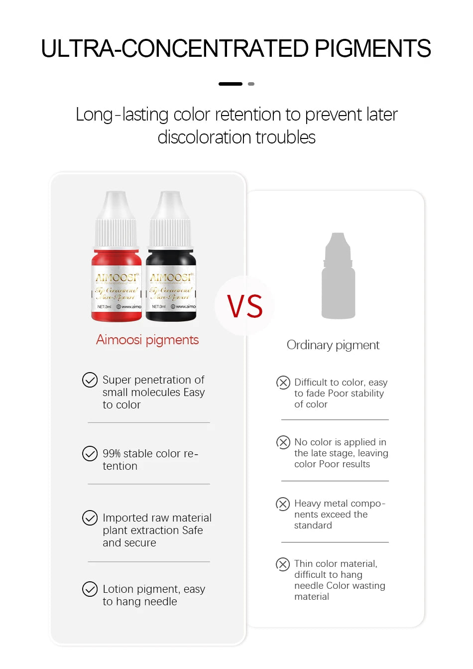 New Top Tattoo Microblading Paint Ink 3ml Pigment For Semi Permanent Body Art Eyebrows Eyeliner Lips Tint Makeup Supplies