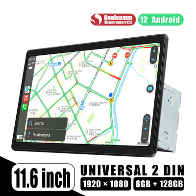 JOYING 11.6“Android Car Radio Stereo Multimeida Player Double Din  Head Unit With Wireless Carplay Android Auto US/EU Warehouse