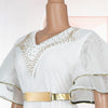 Robe Africaine Femme African Dashiki Clothing Party Evening Dresses Ruffle Sleeve Maxi Dress Dubai Turkey Kaftan Abayas Outfits