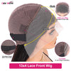 Skunk Stripe Human Hair Wig 1B/613 Highlight Blonde Straight Lace Front Wig 13x4 Colored Lace Front Human Hair Wigs 250 Density