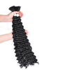 Synthetic Braiding Hair for Boho Braids 20Inch 90G Deep Wave Bulk High Quality Synthetic Protein Hair Extensions For Women