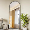 Arched Full Length Mirror, 71"x26" Full Body Floor Mirror Standing Hanging or Leaning Wall, Full Body Mirror with Stand