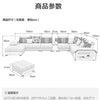 MINGDIBAO Fabric Sofa Set Furniture Living Room Sofa Set with USB and Stools / Big U Shape Cloth Couch Sofas for Home Furniture