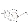 New Metal Frame Glasses Clear Round Lens Eye Glasses for Women Men Large Oversized Eyeware Harajuku Decorative Glasses Gifts