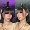 Short Straight Bob Lace Front Wig With Bangs Brazilian Human Hair Bob Wigs For Women Brazilian Remy Hair Easy Part Lace Bob Wig