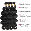12A Brazilian Body Wave Bundles 100% Unprocessed Virgin Hair Body Wave 3 Bundles Human Hair Weave Bundles Deals Natural Black