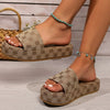 New Women Slippers Summer Fashion Platform Sandals Thick Sole Solid Color Slippers Party Party Women Beach Sandals Slides Women