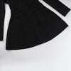 Sexy Fitted V-Neck Long-Sleeve Dress Elegant Solid Color High-Waist Pencil Skirt New Stylish Autumn/Winter Women's Banquet Dress