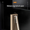 DELI Metal Sign Pen 0.5mm Gel Ink Pens Golden Silver Color Metallic Writing Pen Office Supplies