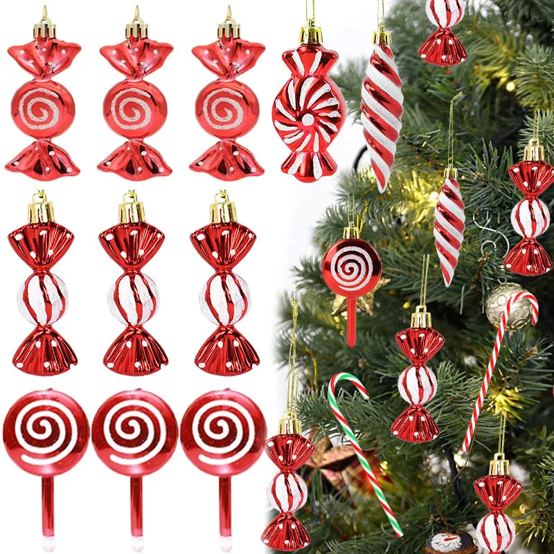 20/10pcs Linen Christmas Bow Decoration Christmas Tree Hanging Ornaments Bowknot For Xmas Wreath New Year 2024 Navidad Gifts Bow