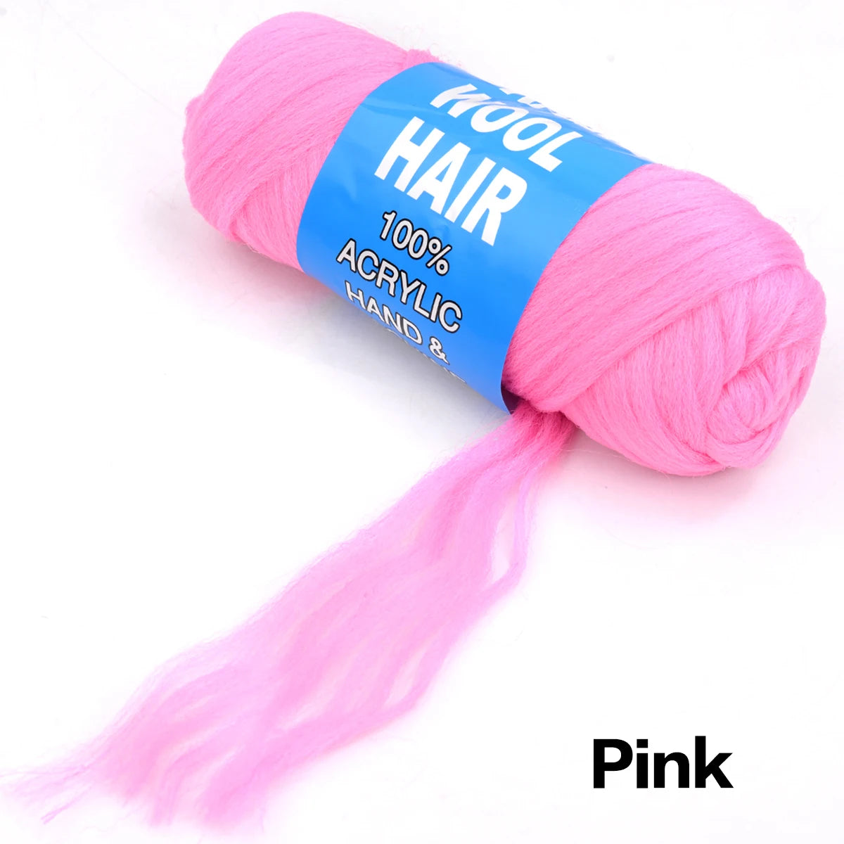 4 Pack Brazilian Wool Hair Synthetic Crochet Hair Extensions for Women African Hair Yarn for Braiding Senegalese Twist Fake Hair