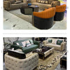 Luxury Fancy Living Room Sofa Genuine Leather Designer Italian Sofa Loveseat Single Canape Salon De Luxe Apartment Furniture