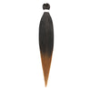 Pre-stretched Braids Synthetic Hair Professional Itch Free Hot Water Setting Fiber 30'' Ombre Yaki Texture Braid Hair Extensions