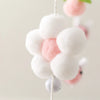 Baby Crib Mobile Bed Bell Rattle Toys Wooden Crochet Stars Pendant Bed Bell Toys Newborn Comfort Crib Bracket Hanging Toys Gifts