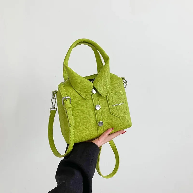 PU Square Compact Shoulder and Crossbody Bags Zipper Unique Design High Quality Hand Bags for Women 2025 Designer Style Bolso