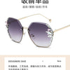 New Borderless Metal Sunglasses Women's Decorative Diamond Sun Glasses Women Luxury Brand Designers Eyewear UV400 Gafas De Sol
