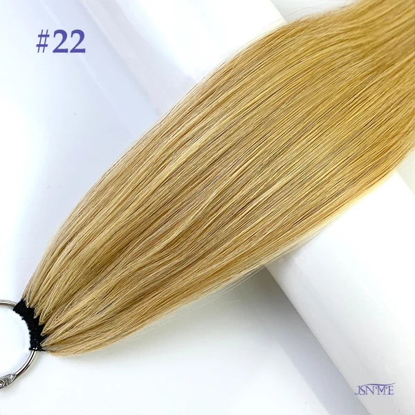 JSNME Micro Feather New hair extensions 100% Real Natural Human Hair Comfort Invisible 14-28 inch Black Brown Blonde 613 color