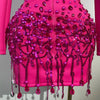Sparkly Crystal Chains Pearls Long Sleeve Mini Dress 2025 Women Birthday Evening Party Nightclub Outfit Singer Wedding Costume