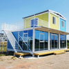 40ft Two Layers Triangle Roof Outdoor Terrace Modern Module Premade Hotel Style Apartment House 20ft Tiny House For Sale