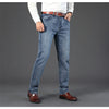 Wthinlee New Business Men's Jeans Casual Straight Stretch Fashion Classic Blue Black Work Denim Trousers Male Brand Clothing