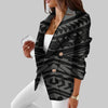 Hawaii Tribal Design Sublimation Print Jackets Personality Long Sleeve Kimono Cardigan Polynesia Retro Style Women's Casual Suit